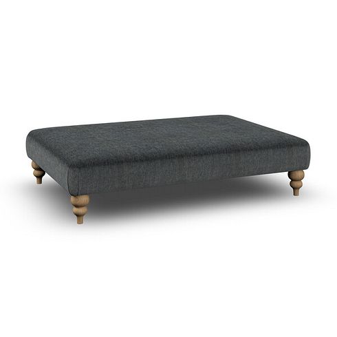 Milldale Grande Footstool in Garda Carbon Fabric
