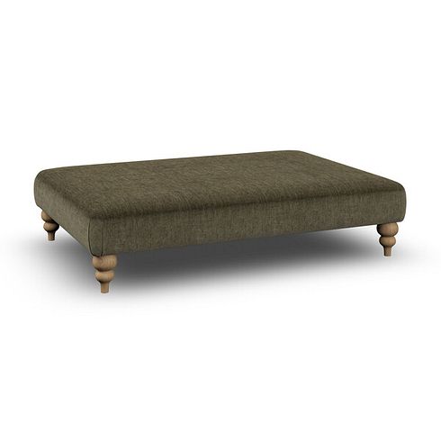 Milldale Grande Footstool in Garda Seaweed Fabric