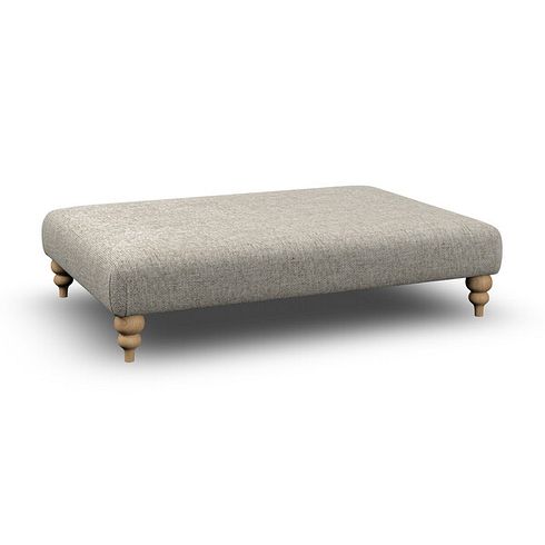 Milldale Grande Footstool in Milo Mink Fabric
