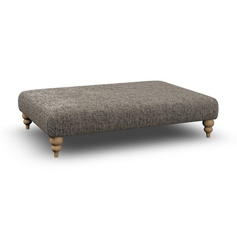Milldale Grande Footstool in Milo Mocha Fabric