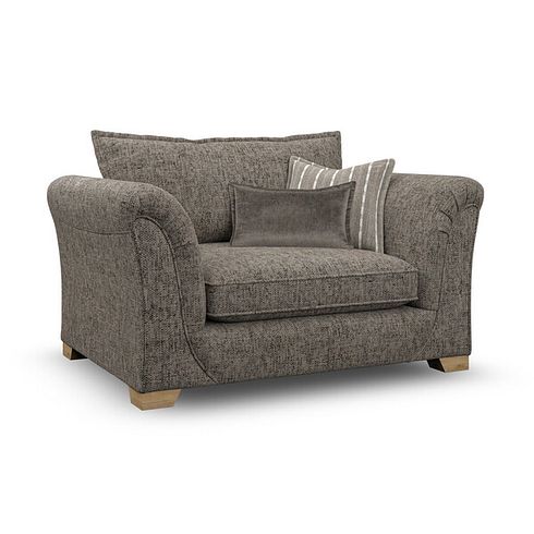 Milldale Loveseat in  Milo Mocha Fabric with Earth Scatters