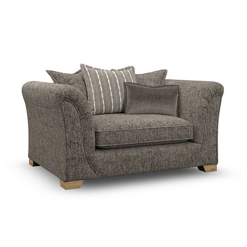 Milldale Pillow Back Loveseat in  Milo Mocha Fabric with Earth Scatters