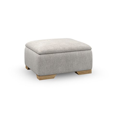Milldale Storage Footstool in Milo Ivory Fabric