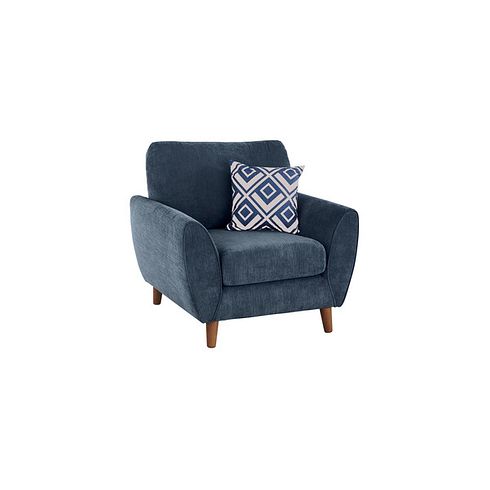Milner Armchair in Denim Fabric