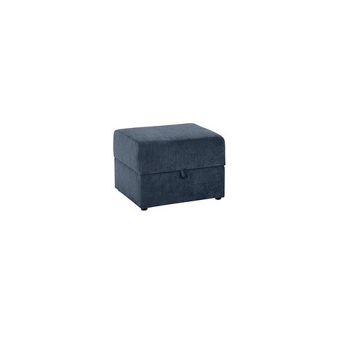 Milner Storage Footstool in Denim Fabric