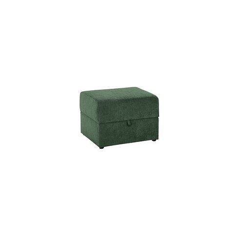 Milner Storage Footstool in Teal Fabric