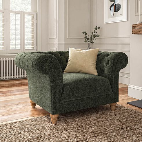 Montgomery Armchair in Arlan Mossy Fabric