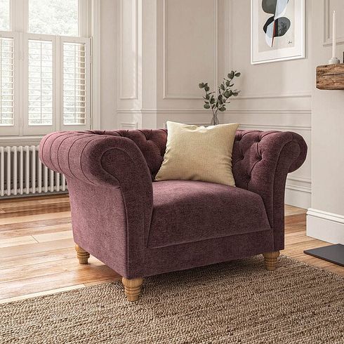 Montgomery Armchair in Arlan Rosewood Fabric