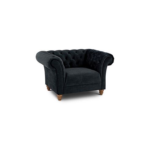 Montgomery Armchair in Charcoal Velvet
