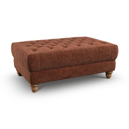 Montgomery Footstool in Arlan Copperwood Fabric