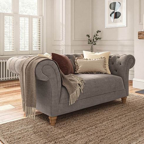 Montgomery 2 Seater Sofa in Mink Velvet