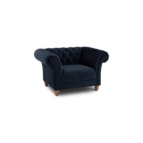 Montgomery Armchair in Royal Blue Velvet