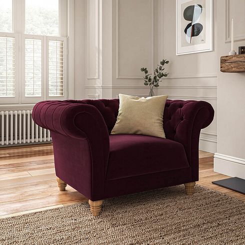 Montgomery Armchair in Shiraz Velvet