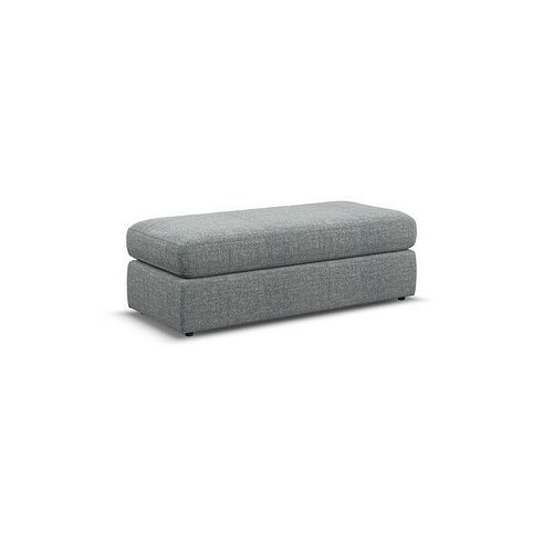 Morgan Large Fender Footstool in Santos Steel fabric