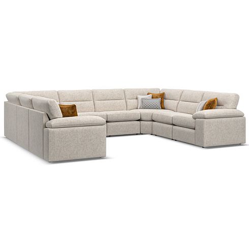 Morgan Large U-Shape Modular Corner Sofa in Cupid Beige fabric - Group 11