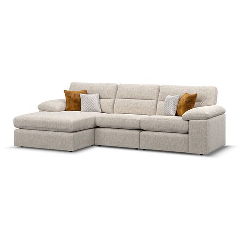 Morgan Modular 3 Seater Left Hand Chaise Sofa in Cupid Beige fabric - Group 14