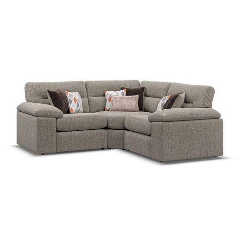 Morgan Modular Group 1 in Santos Taupe with Orange and Beige Scatters 