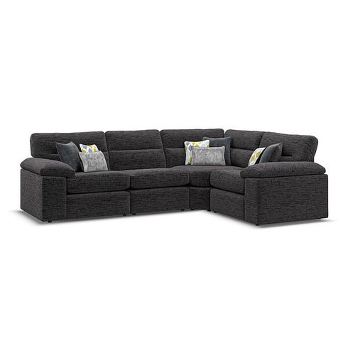 Morgan Modular Group 2 in Santos Black with Green and Grey Scatters 