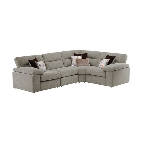 Morgan Modular Group 2 in Santos Mink with Orange and Beige Scatters 
