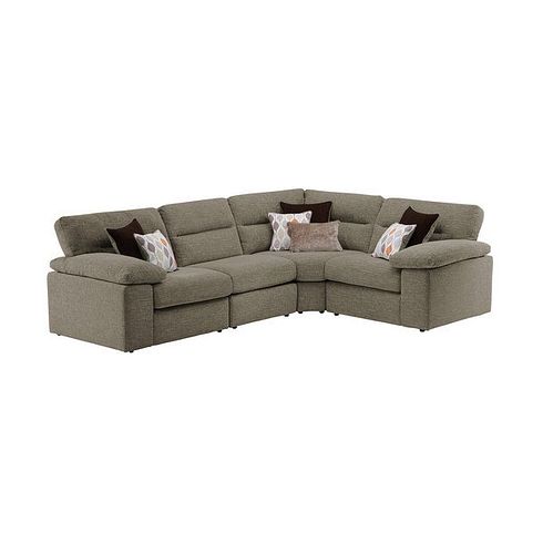 Morgan Modular Group 2 in Santos Taupe with Orange and Beige Scatters 
