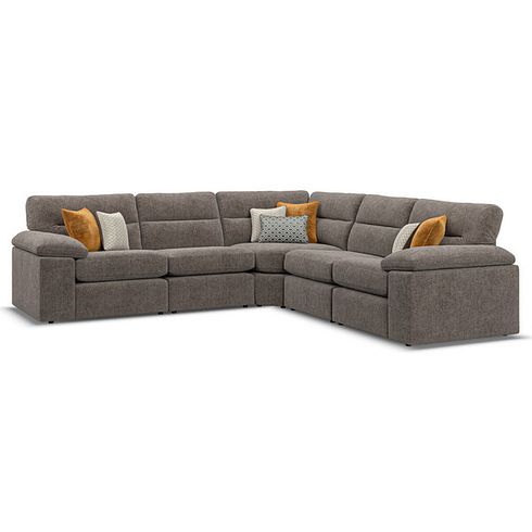 Morgan Modular Group 3 in Cupid Brown fabric
