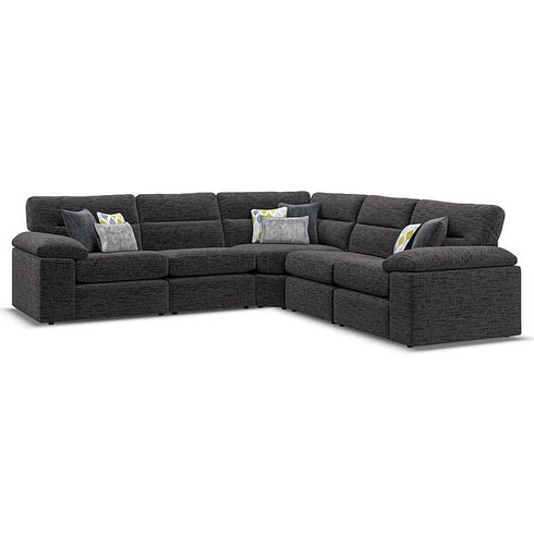 Morgan Modular Group 3 in Santos Black with Green and Grey Scatters 