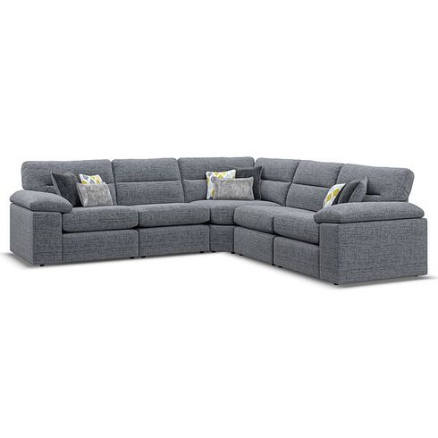 Morgan Modular Group 3 in Santos Grey with Green and Grey Scatters 