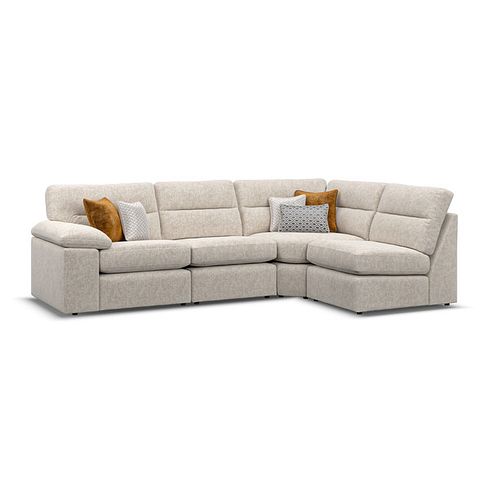 Morgan Modular Group 4 in Cupid Beige fabric