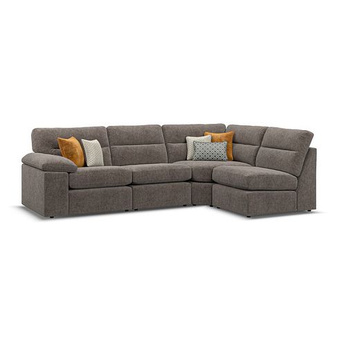 Morgan Modular Group 4 in Cupid Brown fabric