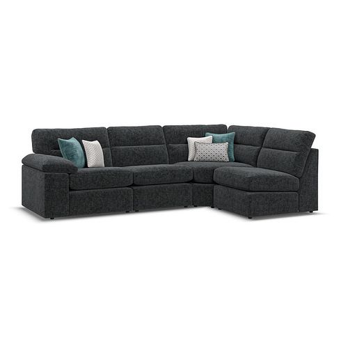 Morgan Modular Group 4 in Cupid Charcoal fabric