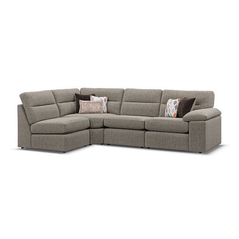 Morgan Modular Group 5 in Santos Taupe with Orange and Beige Scatters 