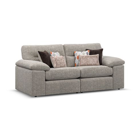 Morgan Modular Group 8 in Santos Mink with Orange and Beige Scatters 