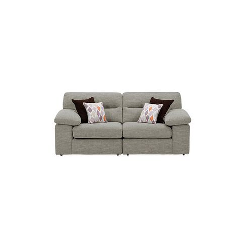 Morgan Modular Group 8 in Santos Mink with Orange and Beige Scatters 