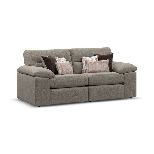 Morgan Modular Group 8 in Santos Taupe with Orange and Beige Scatters 