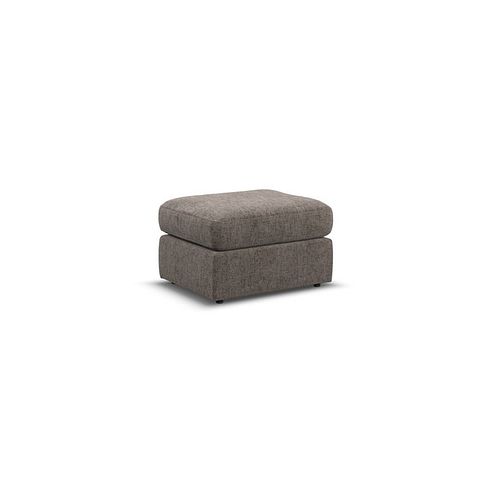 Morgan Small Fender Footstool in Cupid Brown fabric
