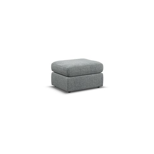 Morgan Small Fender Footstool in Santos Steel fabric