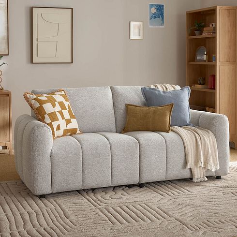 Nap 2 Seater Modular Sofa in Coastal Linen Fabric - Group 8