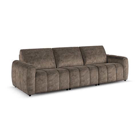 Nap 3 Seater Modular Sofa in Dapple Chocolate Fabric - Group 9