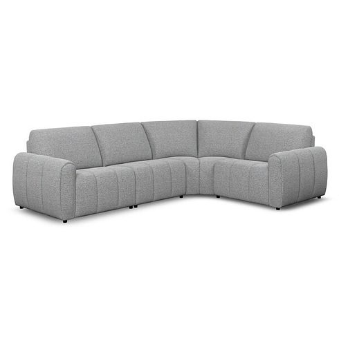 Nap 4 Seat Left Hand Modular Corner Sofa in Coastal Mist Fabric - Group 2