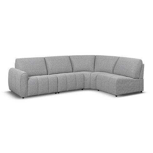 Nap 4 Seat Left Hand Modular Corner Sofa in  Coastal Mist Fabric- Group 4