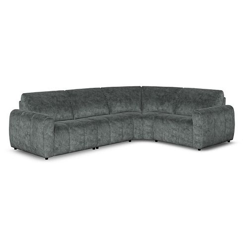 Nap 4 Seat Left Hand Modular Corner Sofa in Dapple Grey Fabric - Group 2