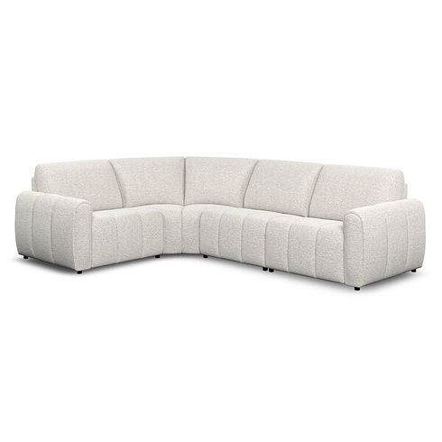 Nap 4 Seat Right Hand Modular Corner Sofa in  Coastal Linen Fabric - Group 2