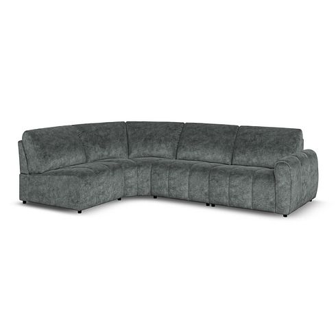 Nap 4 Seat Right Hand Modular Corner Sofa in Dapple Grey Fabric  - Group 5