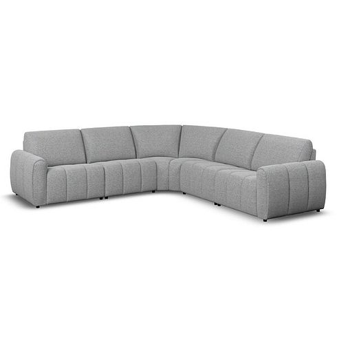 Nap 5 Seat Modular Corner Sofa in  Coastal Mist Fabric- Group 3