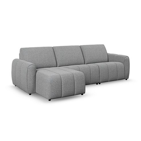 Nap Modular 3 Seater Left Hand Chaise Sofa in  Coastal Mist Fabric- Group 14
