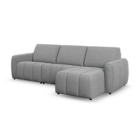 Nap Modular 3 Seater Right Hand Chaise Sofa in Coastal Mist Fabric - Group 15