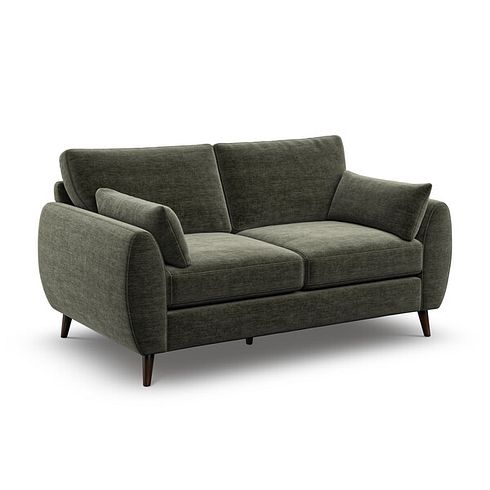 Nova 2 Seater Sofa in Canna Dark Green Fabric