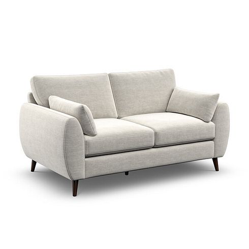 Nova 2 Seater Sofa in Canna Light Grey Fabric