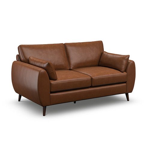 Nova 2 Seater Sofa in Chestnut Brown leather