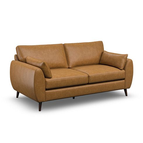 Nova 3 Seater Sofa in Brown Leather